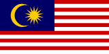Bandera que representa el idioma malayo